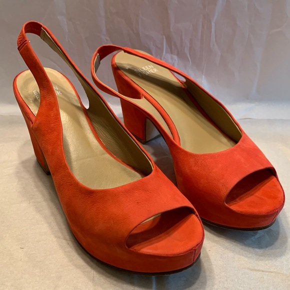 Eileen Fisher Slingback Block Heels - Picture 2 of 10